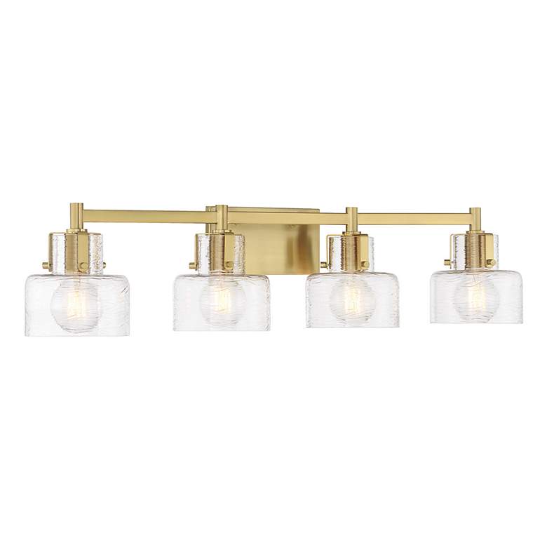 Image 3 Dover 4-Light Bathroom Vanity Light in Warm Brass more views