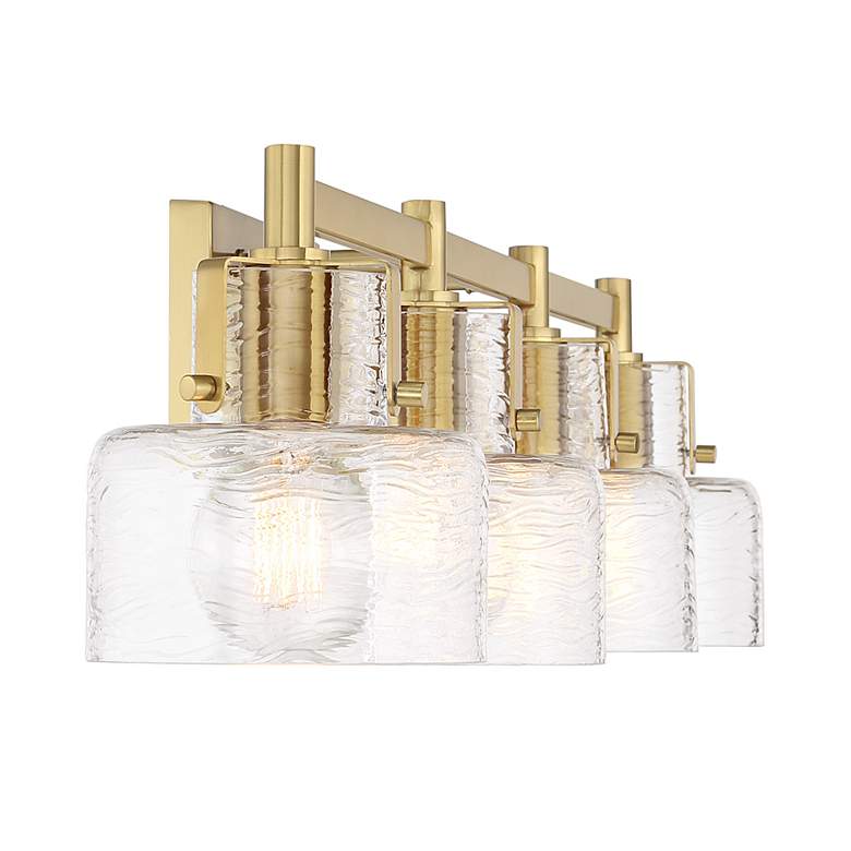 Image 5 Dover 4-Light Bathroom Vanity Light in Warm Brass more views