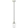 Dover 5" Polished Nickel Mini Pendant w/ Clear Shade