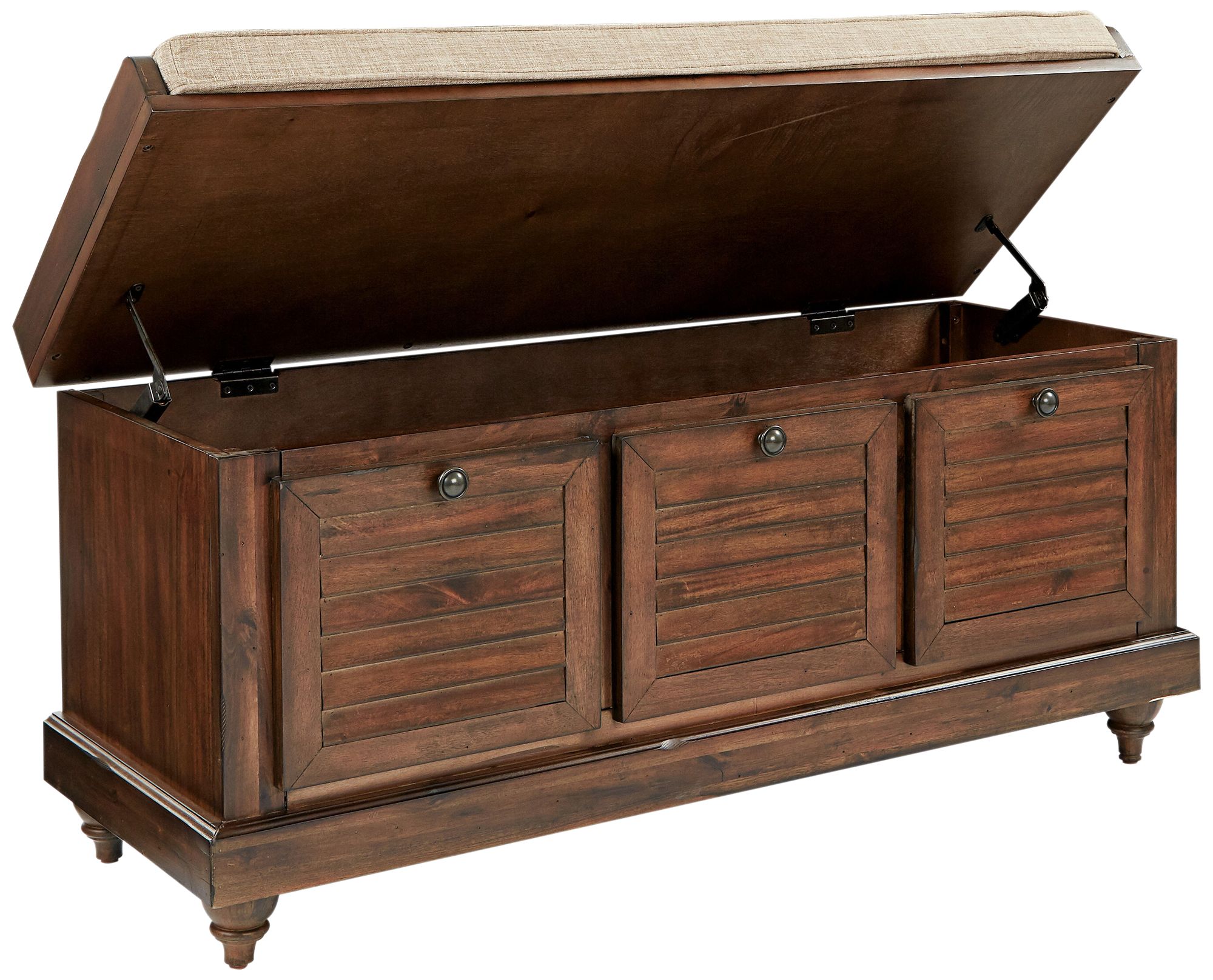 Dover Brown Wood Storage Bench 75H16 Lamps Plus