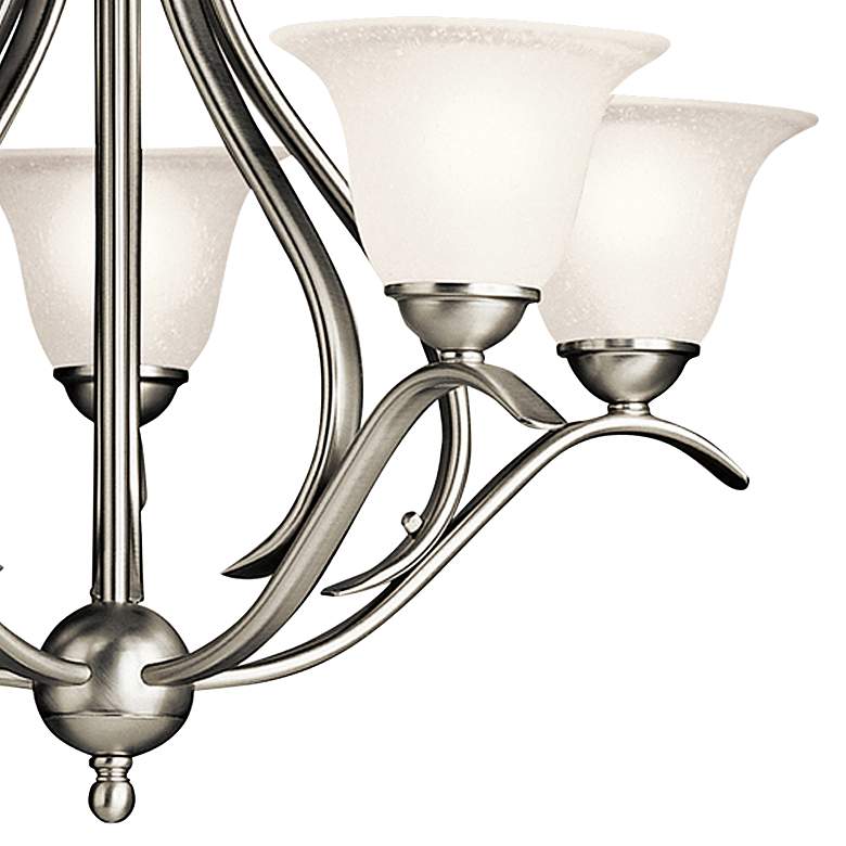 Dover Collection 24&quot;W Brushed Nickel Five Light Chandelier more views