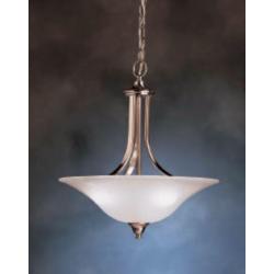 Dover Collection Brushed Nickel Three Light Pendant