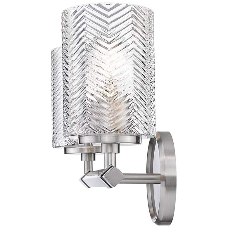 Image 5 Dover Street 14 1/4" Wide Brushed Nickel 2-Light Bath Light more views