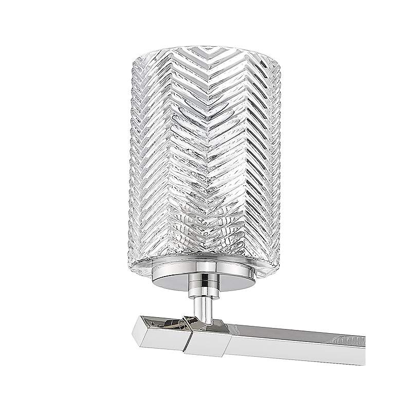 Image 3 Dover Street 24 1/2 inch Wide Polished Nickel 3-Light Bath Light more views