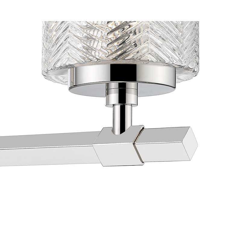 Image 5 Dover Street 24 1/2 inch Wide Polished Nickel 3-Light Bath Light more views