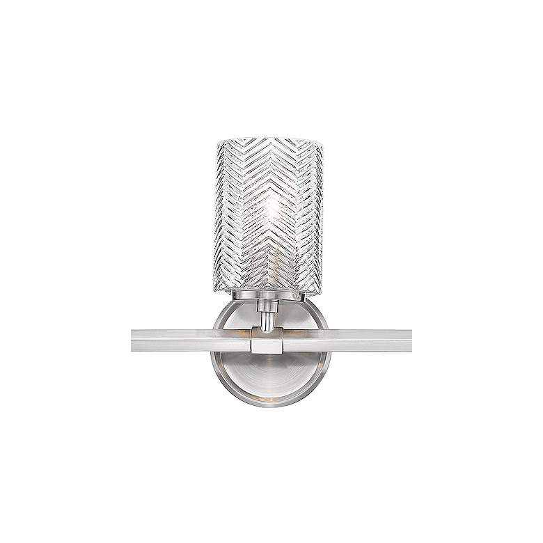 Image 3 Dover Street 42 inch Wide Brushed Nickel 5-Light Bath Light more views