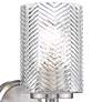 Dover Street 9 1/2" High Brushed Nickel Wall Sconce in scene