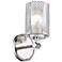 Dover Street 9 1/2" High Polished Nickel Wall Sconce