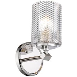 Dover Street 9 1/2&quot; High Polished Nickel Wall Sconce