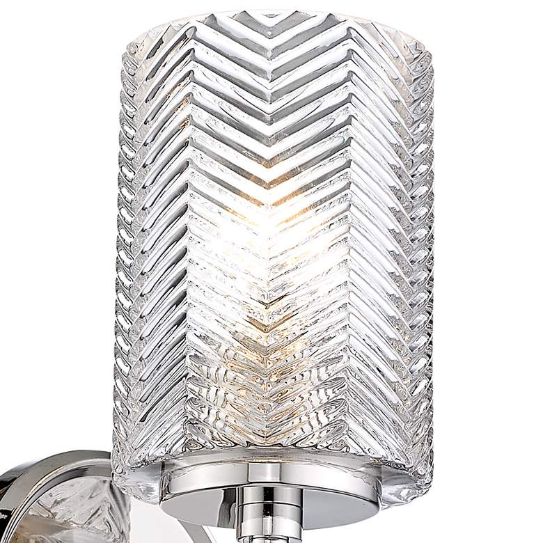 Image 3 Dover Street 9 1/2" High Polished Nickel Wall Sconce more views