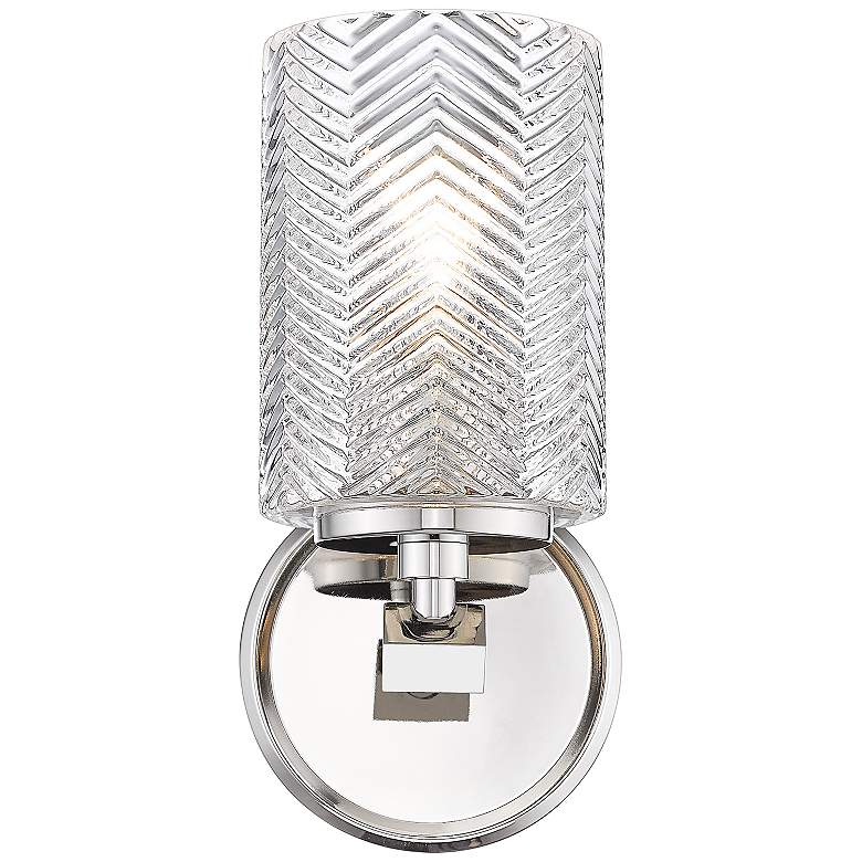 Image 4 Dover Street 9 1/2" High Polished Nickel Wall Sconce more views