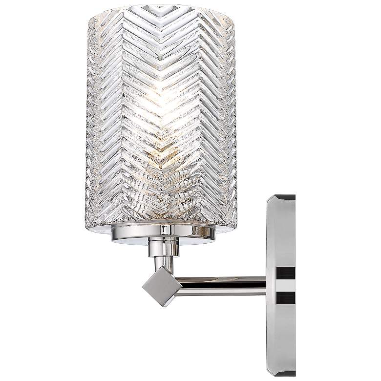 Image 5 Dover Street 9 1/2" High Polished Nickel Wall Sconce more views