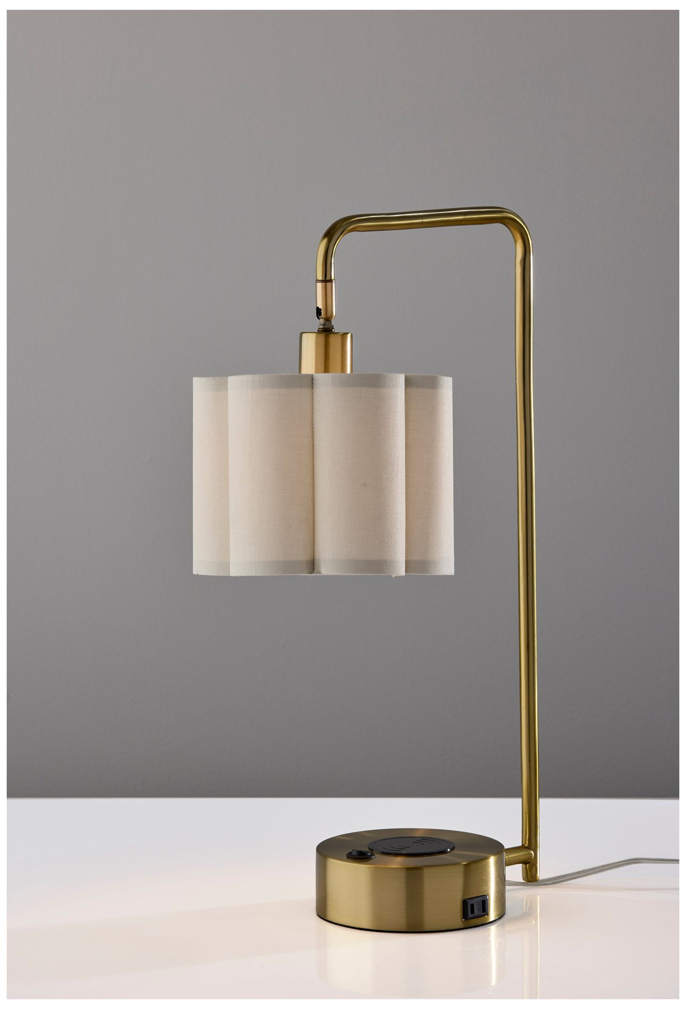 Image 3 Dover Supercharger Desk Lamp- Antique Brass more views