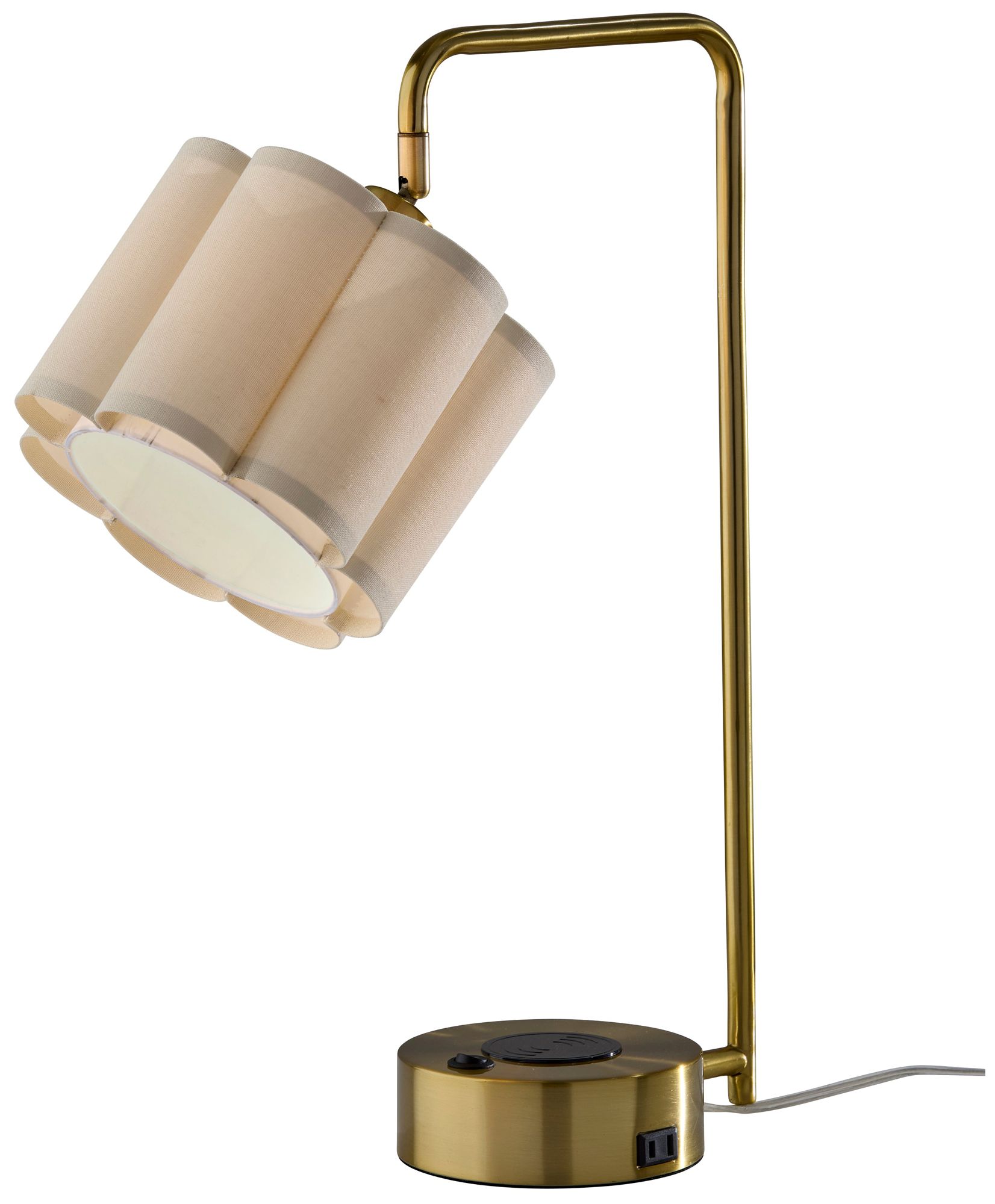 Image 4 Dover Supercharger Desk Lamp- Antique Brass more views
