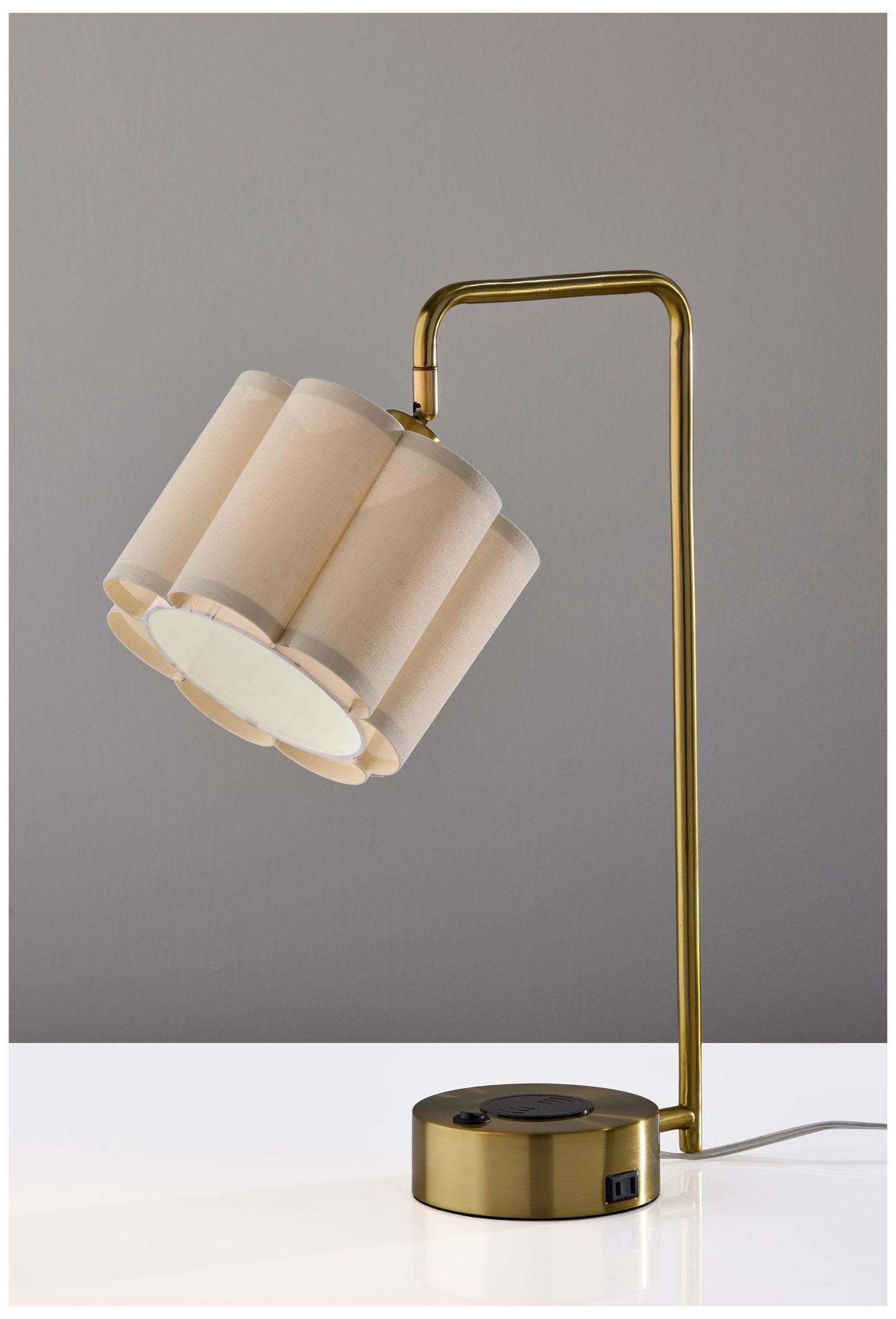 Image 5 Dover Supercharger Desk Lamp- Antique Brass more views