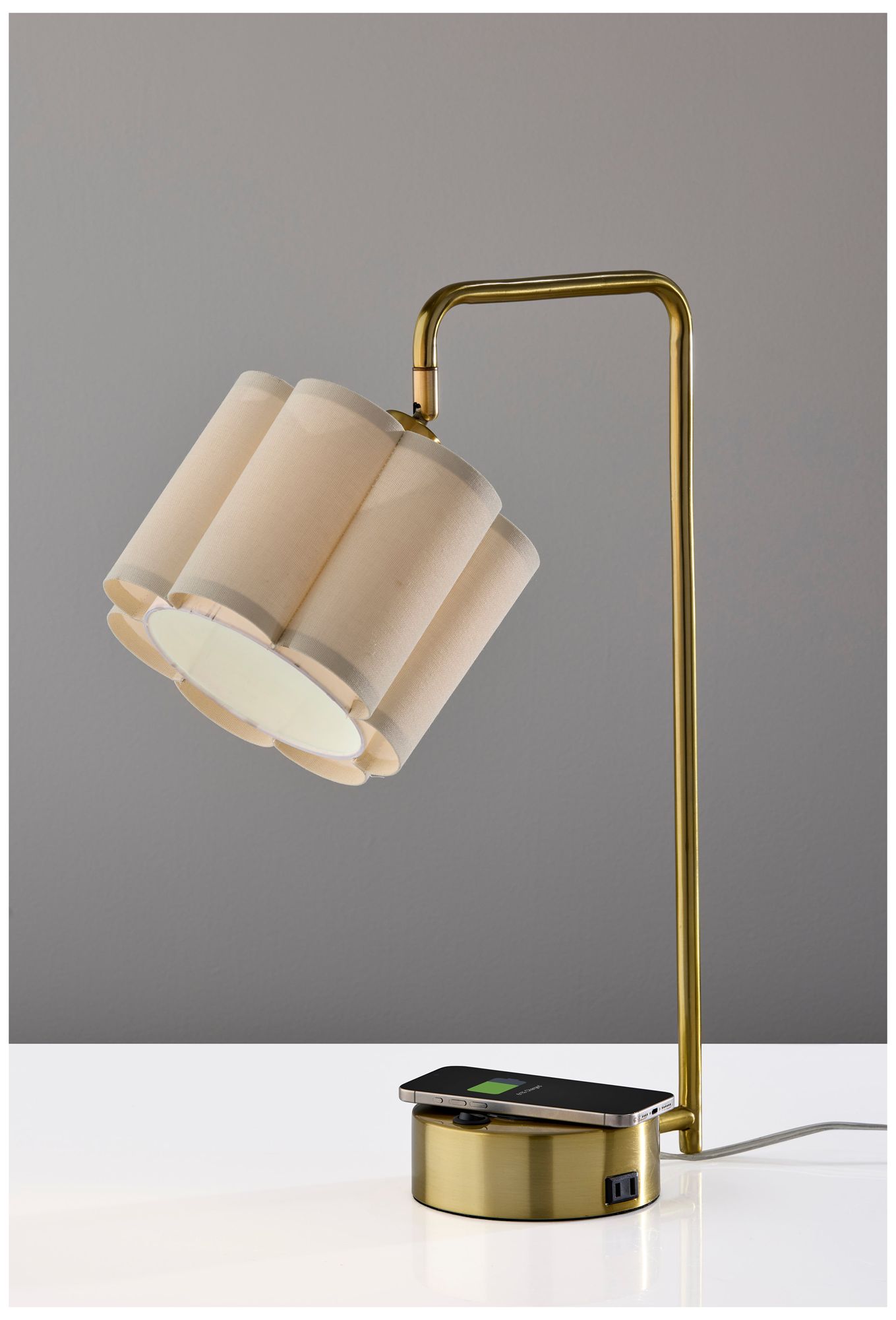 Image 6 Dover Supercharger Desk Lamp- Antique Brass more views