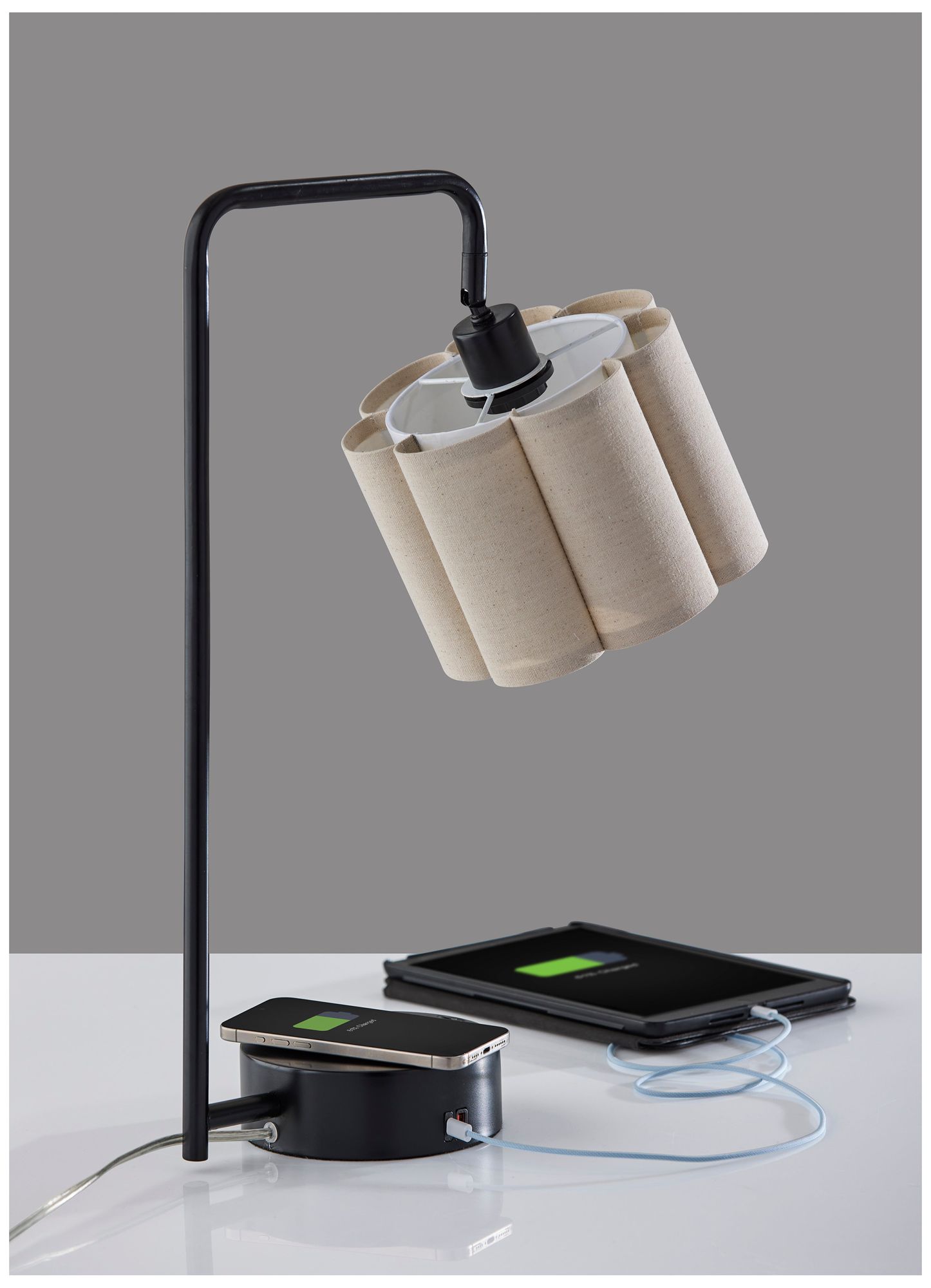 Image 7 Dover Supercharger Desk Lamp- Black more views