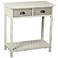 Dover White and Graywash Console Table