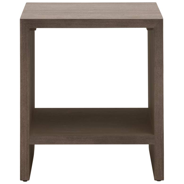 Image 1 Dovetail End Table, Burnished Brown Acacia