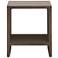 Dovetail End Table, Burnished Brown Acacia