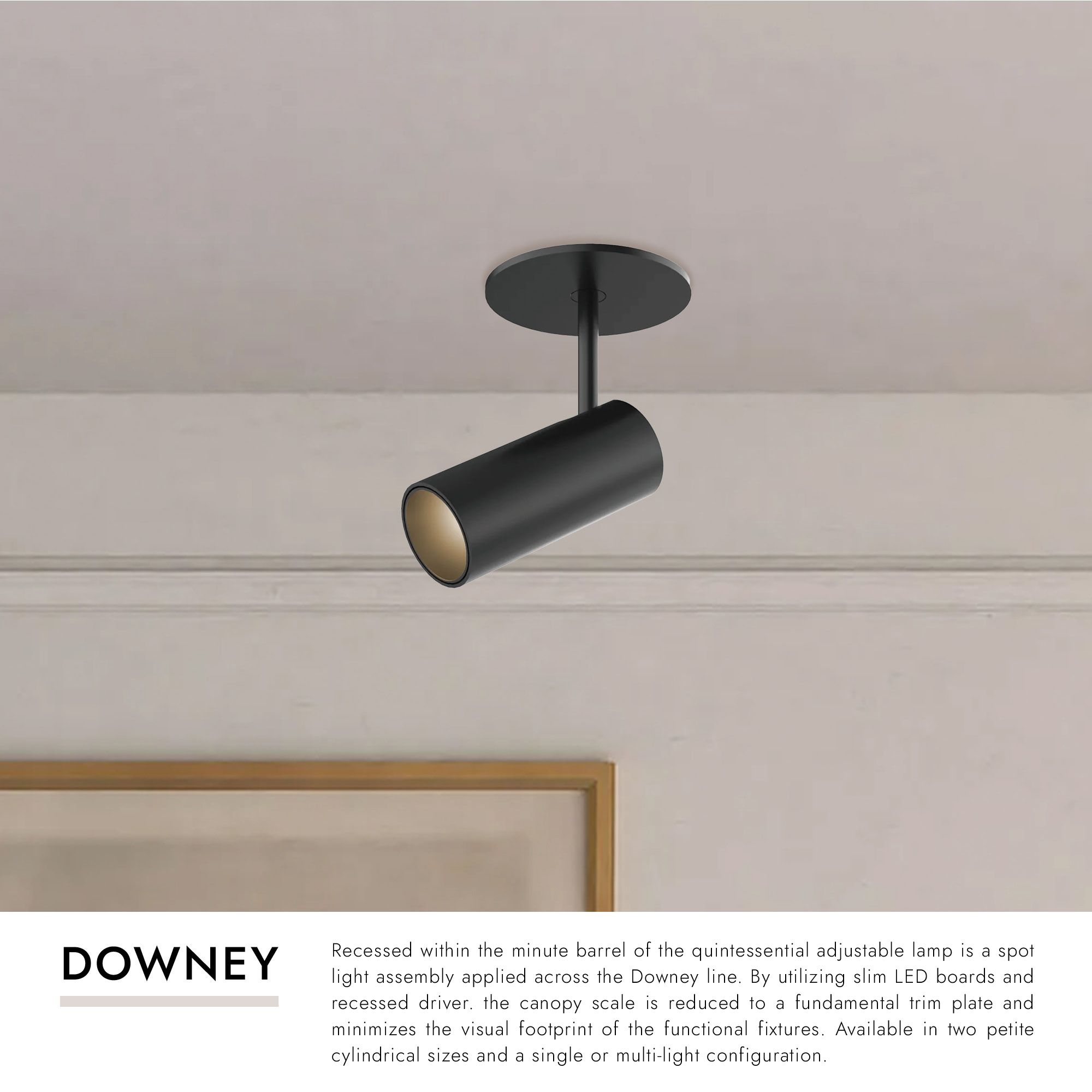 Image 3 Downey 2 1/2" Wide White LED Ceiling Light more views