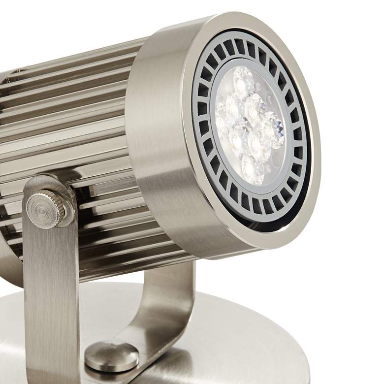 Image 2 Downey Brushed Nickel 2 3/4 inch High LED Uplight more views