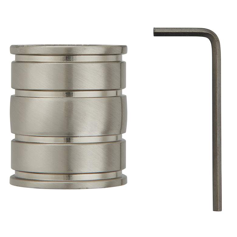 Image 1 Downrod Coupler Brushed Stainless Steel