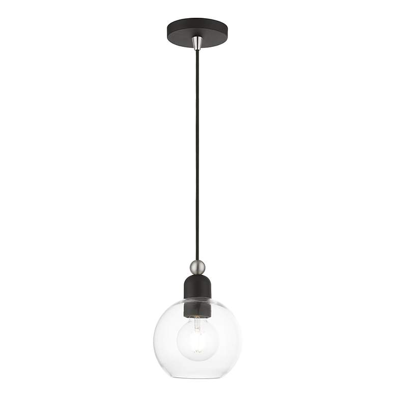 Image 4 Downtown 1 Light Black Sphere Mini Pendant more views