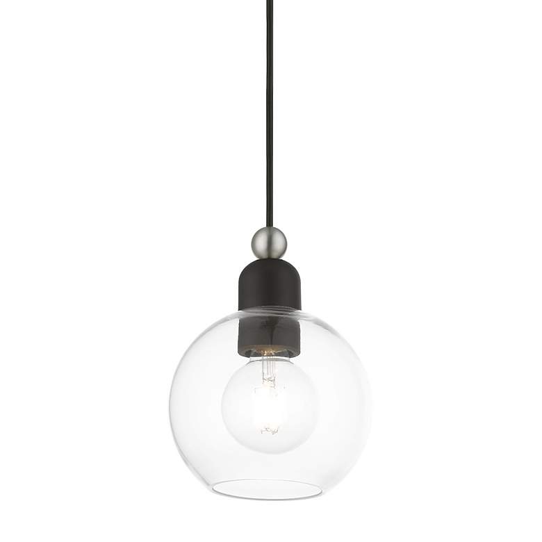 Image 5 Downtown 1 Light Black Sphere Mini Pendant more views