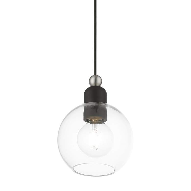 Image 6 Downtown 1 Light Black Sphere Mini Pendant more views