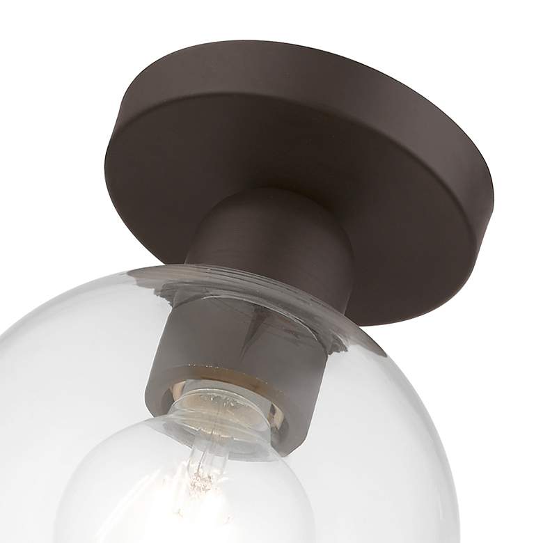 Image 7 Downtown 1 Light Bronze Sphere Semi-Flush more views