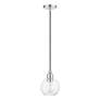 3_Downtown 1 Light Brushed Nickel Sphere Mini Pendant more views