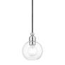 5_Downtown 1 Light Brushed Nickel Sphere Mini Pendant more views