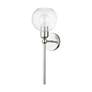 Thumbnail3 of Downtown 1 Light Brushed Nickel Sphere Single Sconce more views