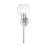 Thumbnail4 of Downtown 1 Light Brushed Nickel Sphere Single Sconce more views