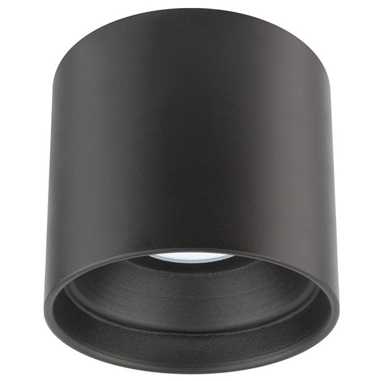 Image 1 Downtown 4.5"H x 5"W 1-Light Flush Mount in Black