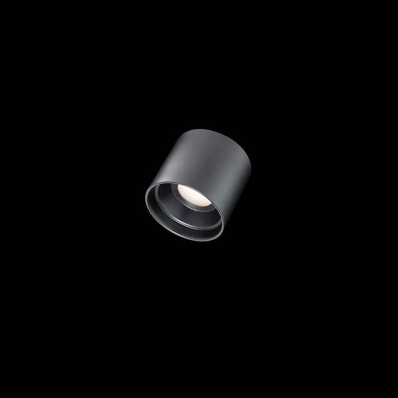 Image 2 Downtown 4.5"H x 5"W 1-Light Flush Mount in Black more views