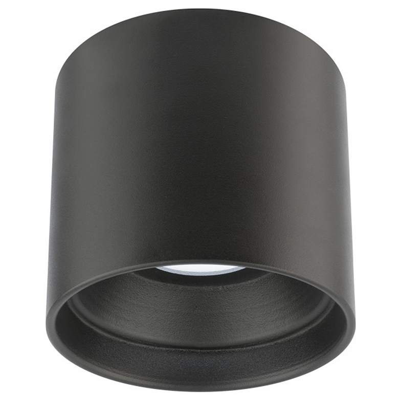 Image 1 Downtown 4.5 inchH x 5 inchW 1-Light Flush Mount in Black