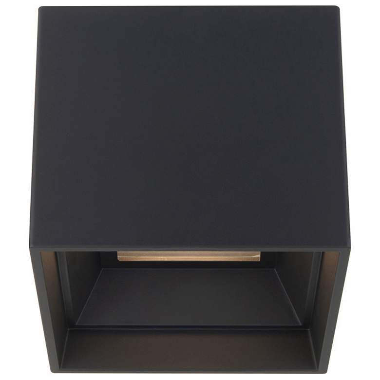 Image 1 Downtown 4.5"H x 5"W 1-Light Flush Mount in Black