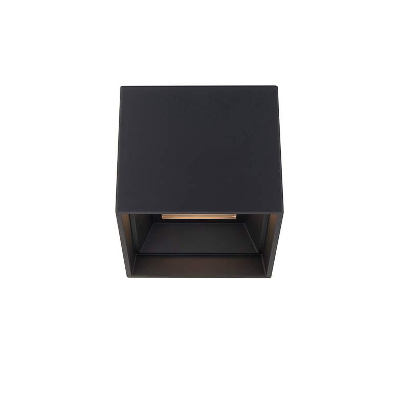 Image 1 Downtown 4.5"H x 5"W 1-Light Flush Mount in Black