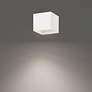Thumbnail2 of Downtown 4.5"H x 5"W 1-Light Flush Mount in White more views