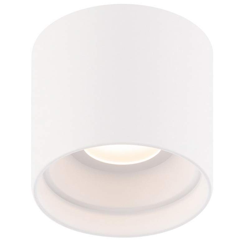 Image 1 Downtown 4.5"H x 5"W 1-Light Flush Mount in White