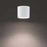 Thumbnail2 of Downtown 4.5"H x 5"W 1-Light Flush Mount in White more views