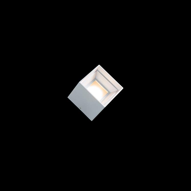 Image 3 Downtown 4.5"H x 5"W 1-Light Flush Mount in White more views