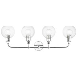 Downtown 4 Light Polished Chrome Large Sphere Vanity Sconce