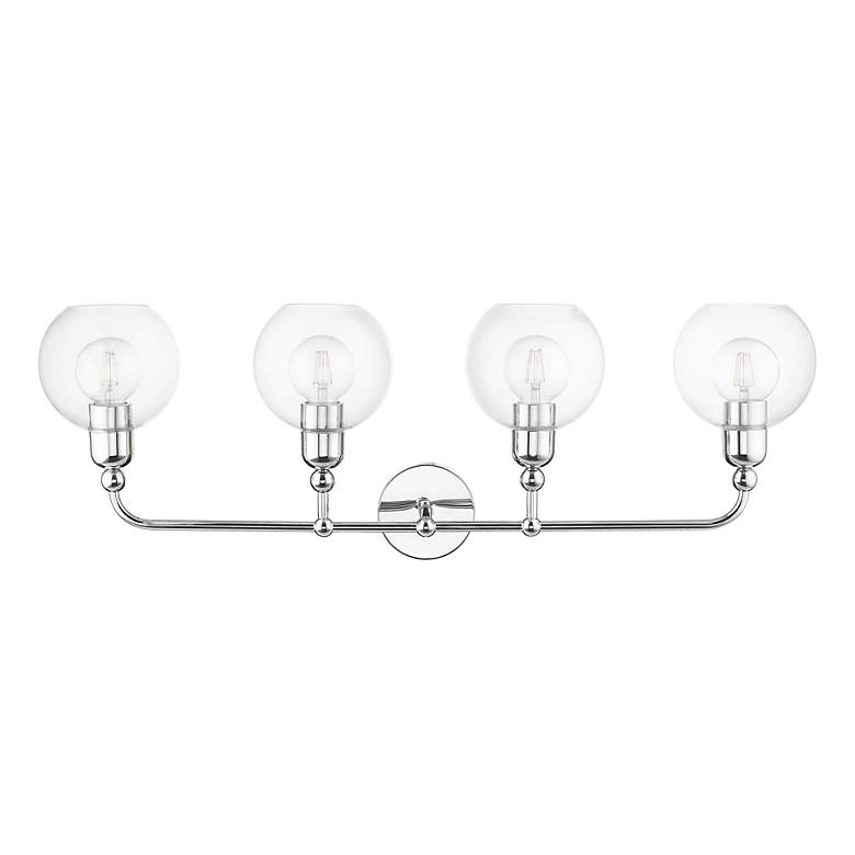Image 3 Downtown 4 Light Polished Chrome Large Sphere Vanity Sconce more views