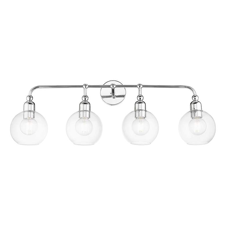 Image 4 Downtown 4 Light Polished Chrome Large Sphere Vanity Sconce more views
