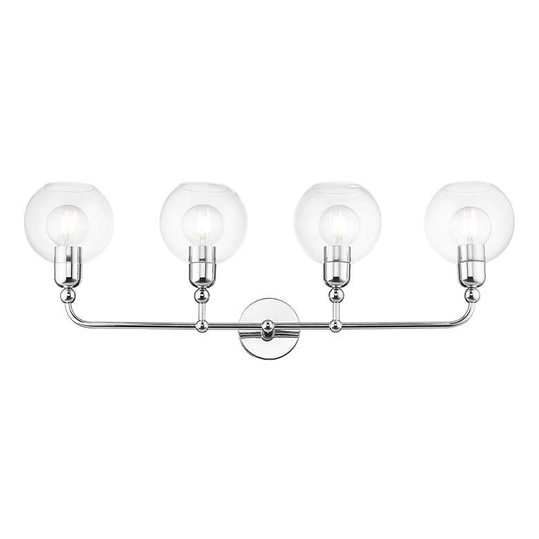 Image 5 Downtown 4 Light Polished Chrome Large Sphere Vanity Sconce more views