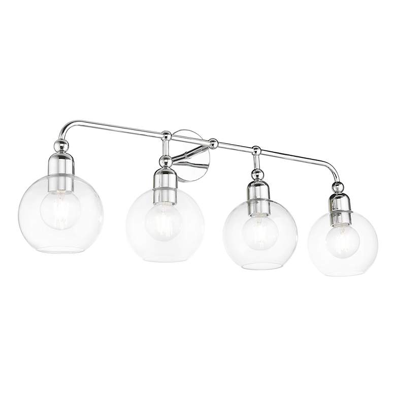 Image 6 Downtown 4 Light Polished Chrome Large Sphere Vanity Sconce more views