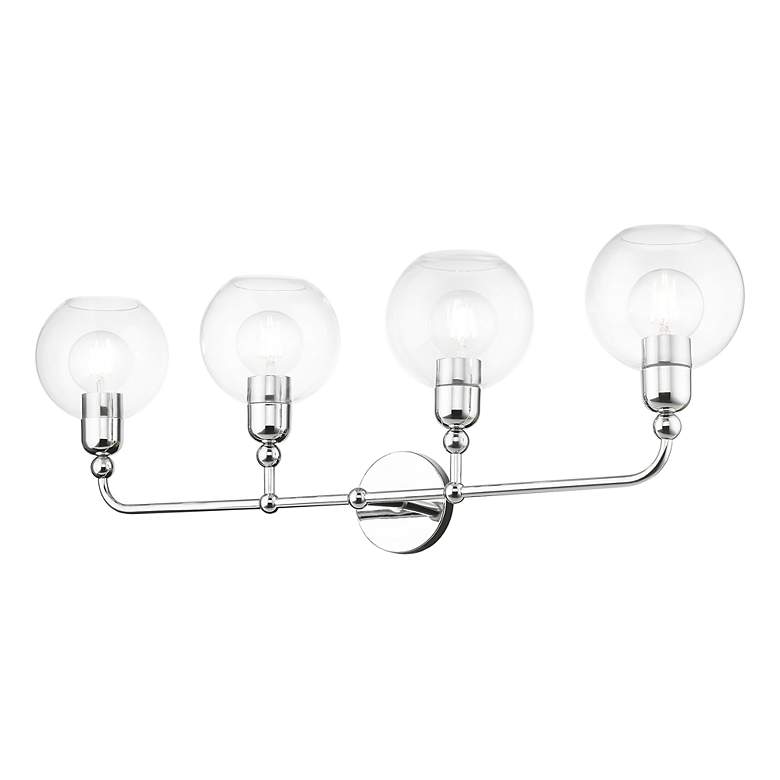 Image 7 Downtown 4 Light Polished Chrome Large Sphere Vanity Sconce more views